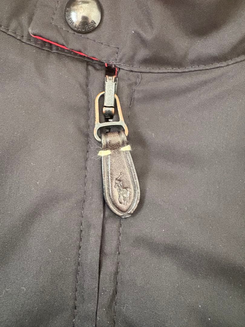 Polo by Ralph Lauren ブラックナイロンジャケットbigロゴM