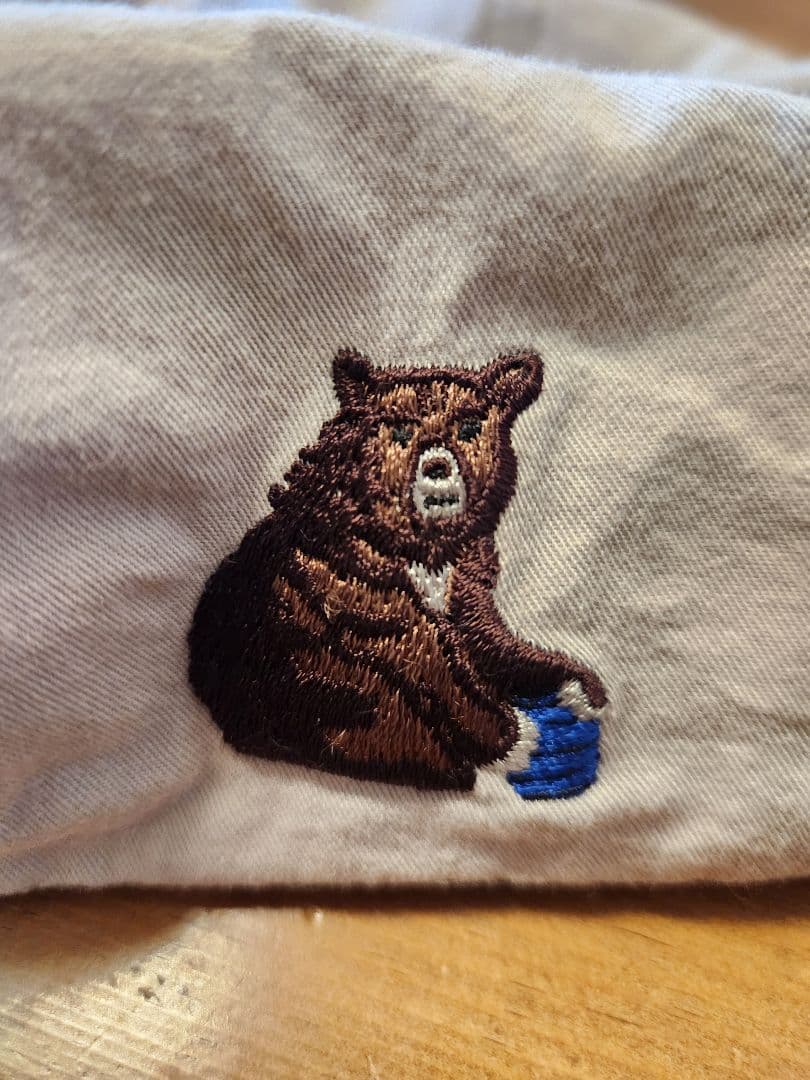 HIKER TRASH ハイカートラッシュ キャップ　熊　Bear　ベージュ