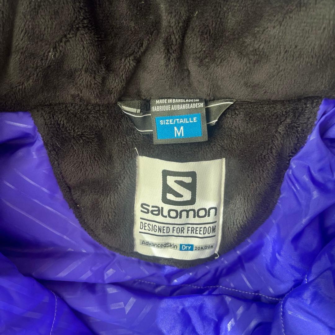 Salomon 紫色 スキーウェア Mサイズ 美品