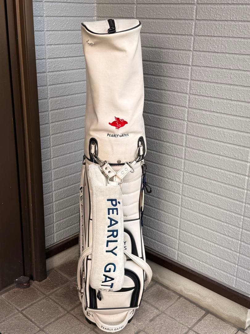 H*0様 パーリーゲイツ　キャディーバッグ　ホワイト