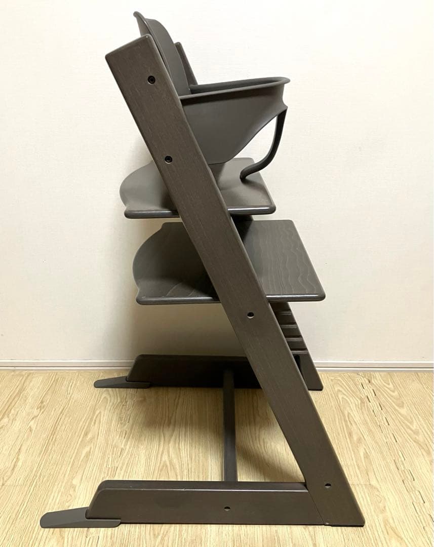 ✨美品✨送料無料 ストッケ トリップトラップ ベビーガード付 ヘイジーグレー