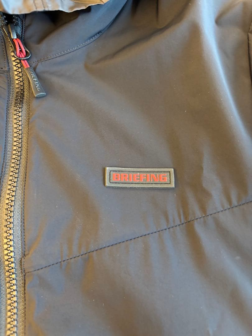 BRIEFING GOLF フード付きナイロンジャケット ブラック
