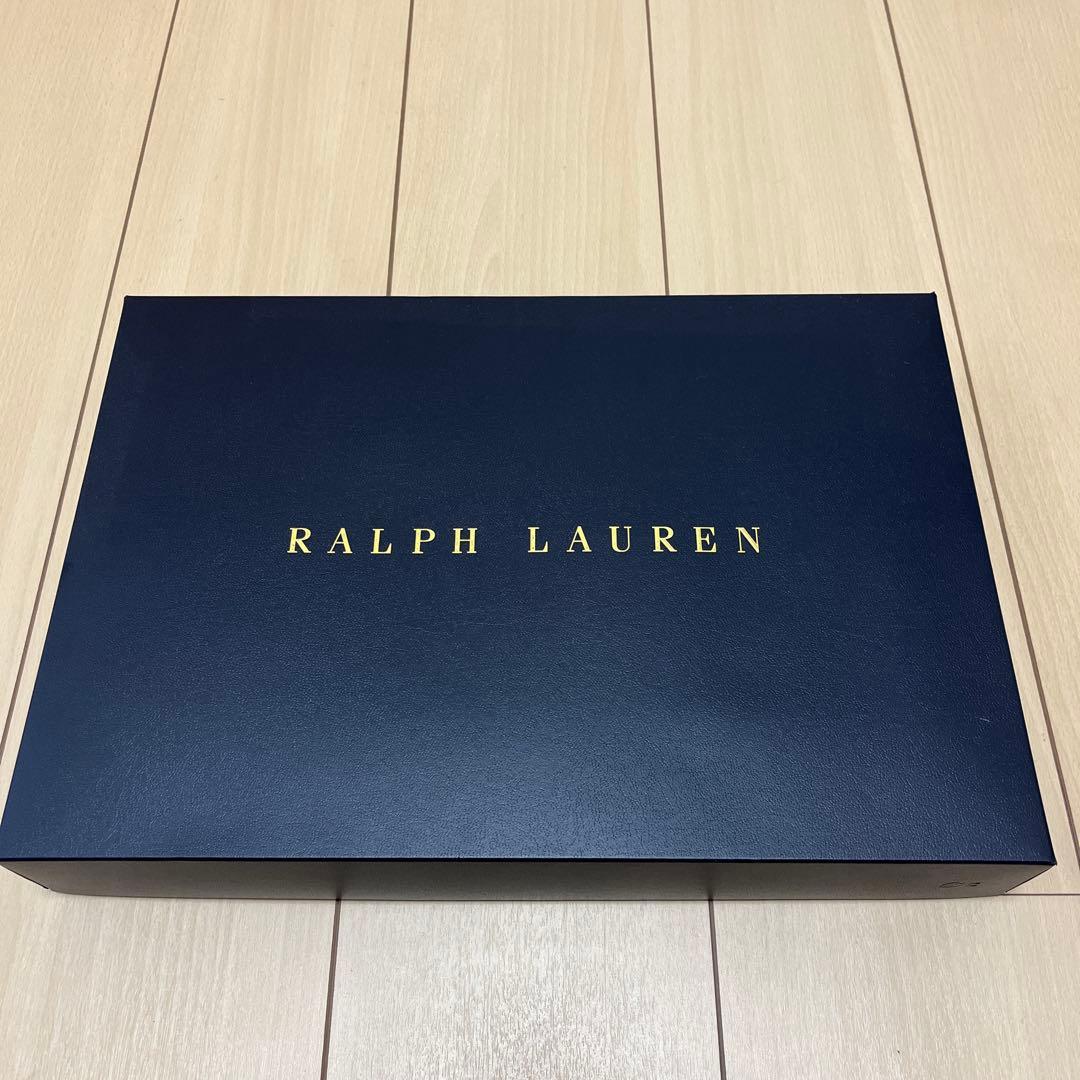 オックスフォードストライプ　ラルフローレン　タオルケット＆フェイスタオルセット