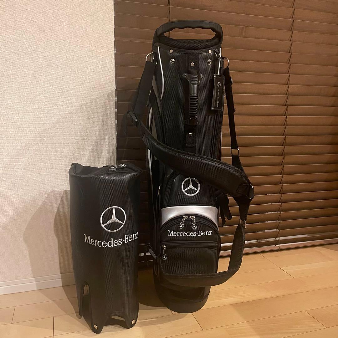 【希少品】 Mercedes Benz ベンツ キャディバッグ ゴルフバッグ 黒