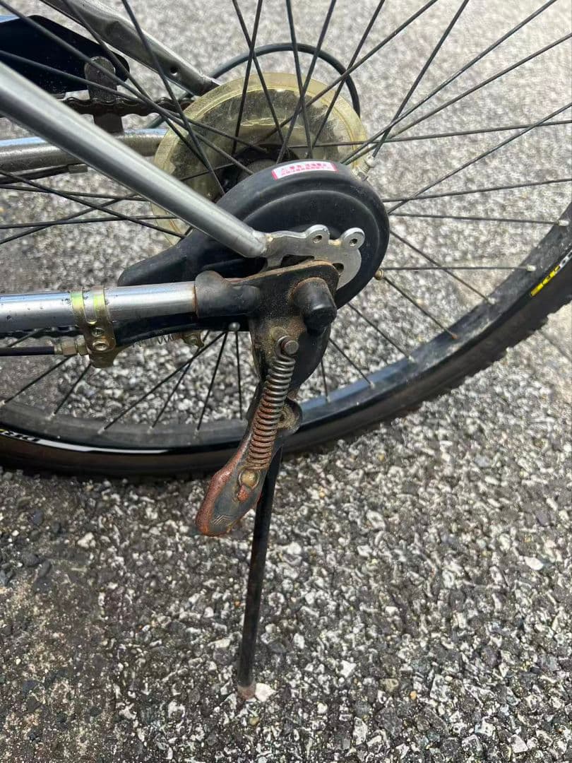 あさひ　ドライド24インチ　カラーシルバー　6段ギアスピードウォッチ付