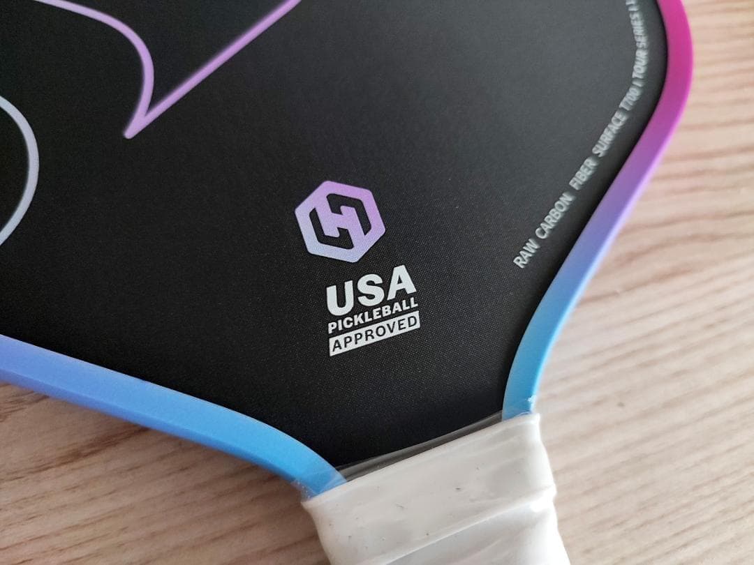 ピックルボール パドル T700 生カーボンファイバー ピンク ブルー3