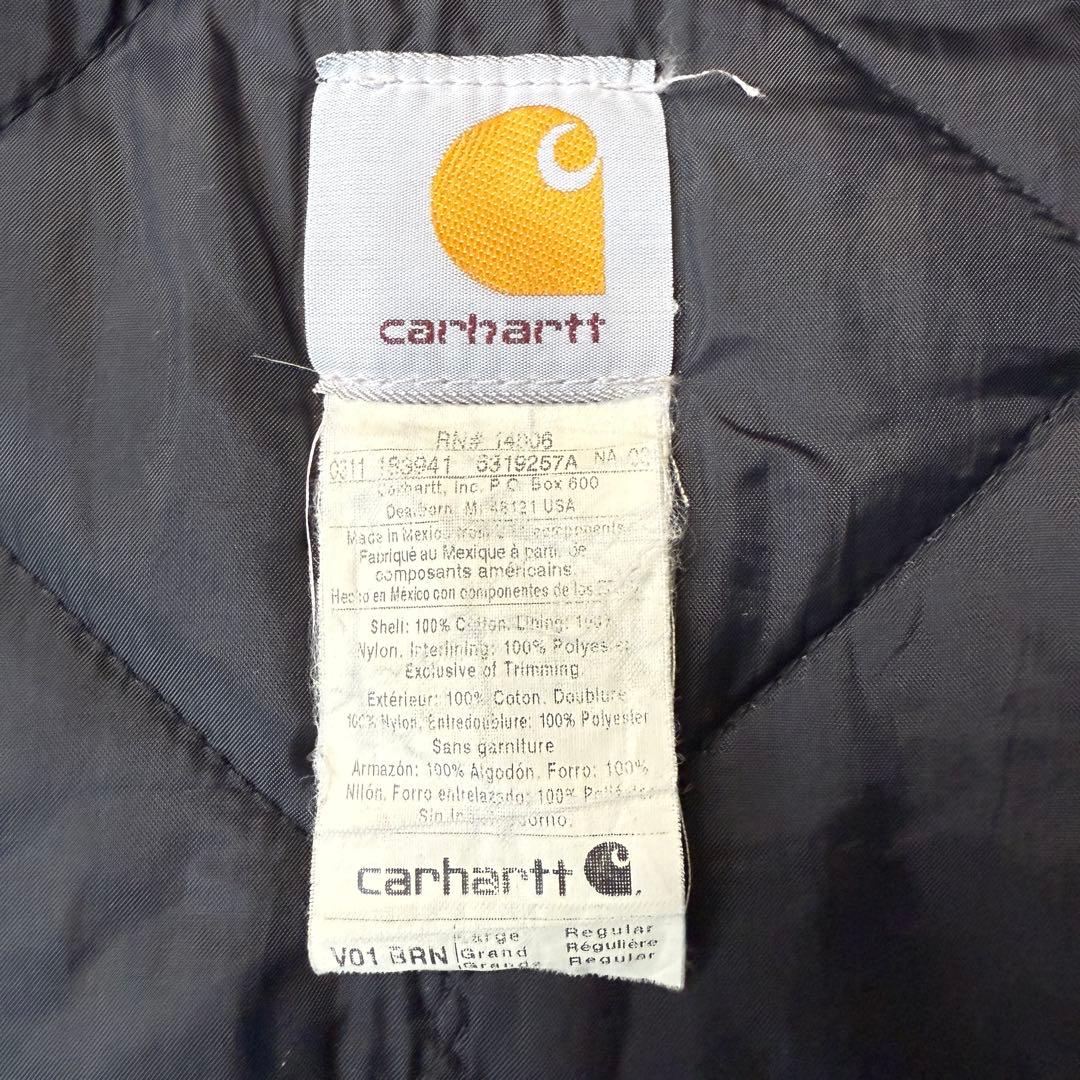希少■carhartt カーハート【L】ダックベスト 雰囲気◎ブラウン フェード