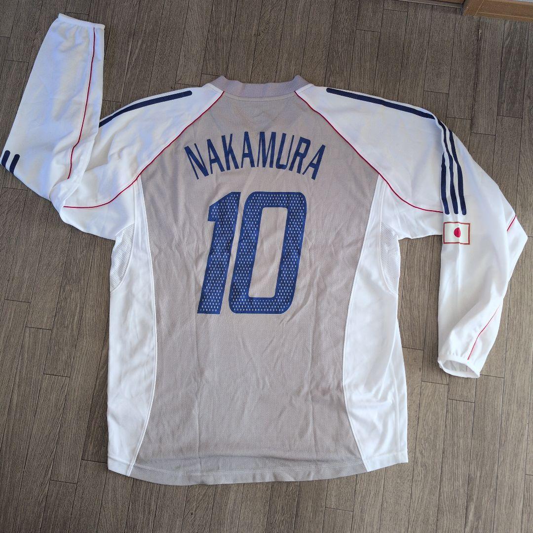 中村俊輔選手❤　直筆サイン入り日本代表ユニフォーム　アディダス