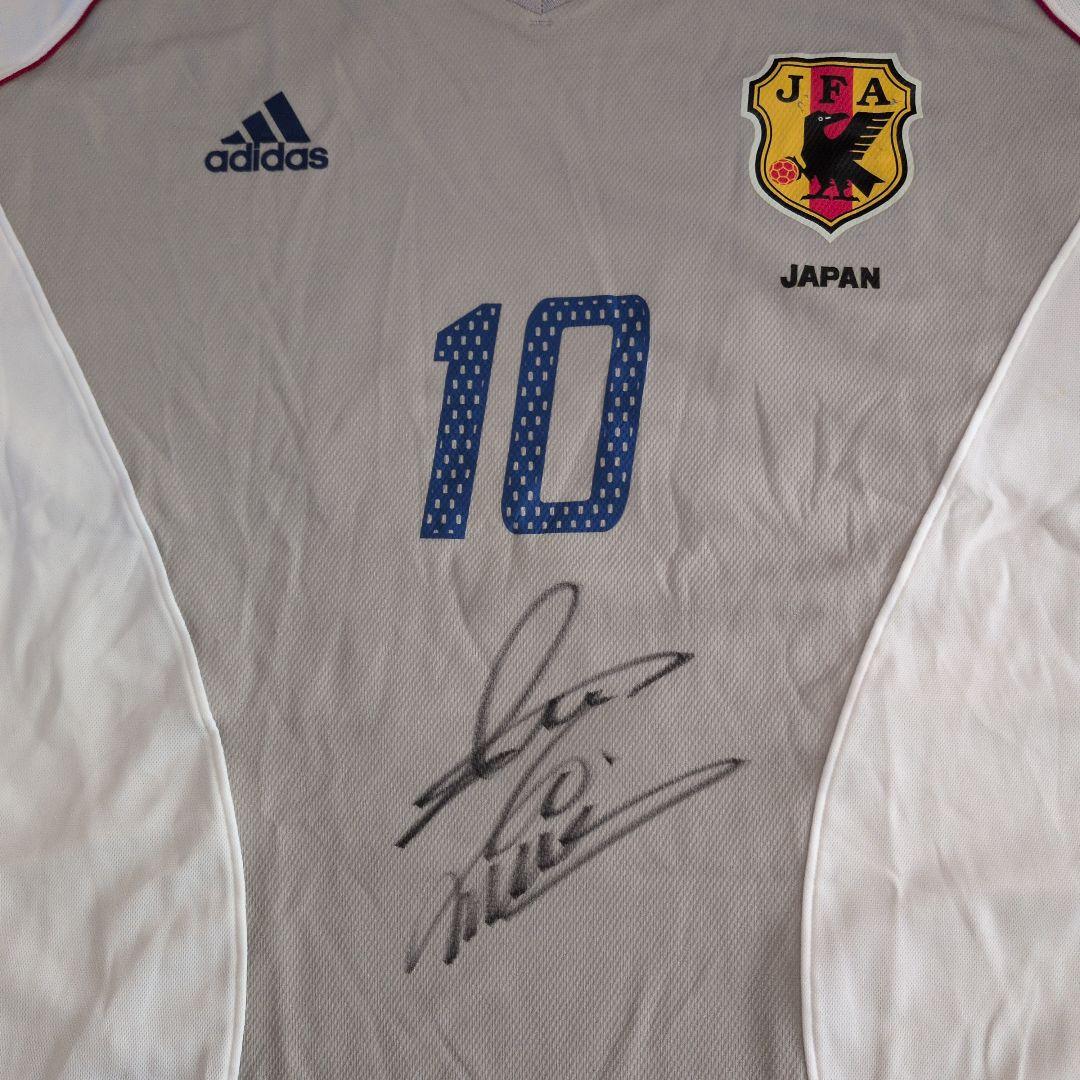 中村俊輔選手❤　直筆サイン入り日本代表ユニフォーム　アディダス