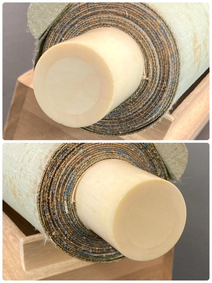 浅井金万／小松均師事「瑞兆双鶴」掛軸 絹本 共箱 二重箱