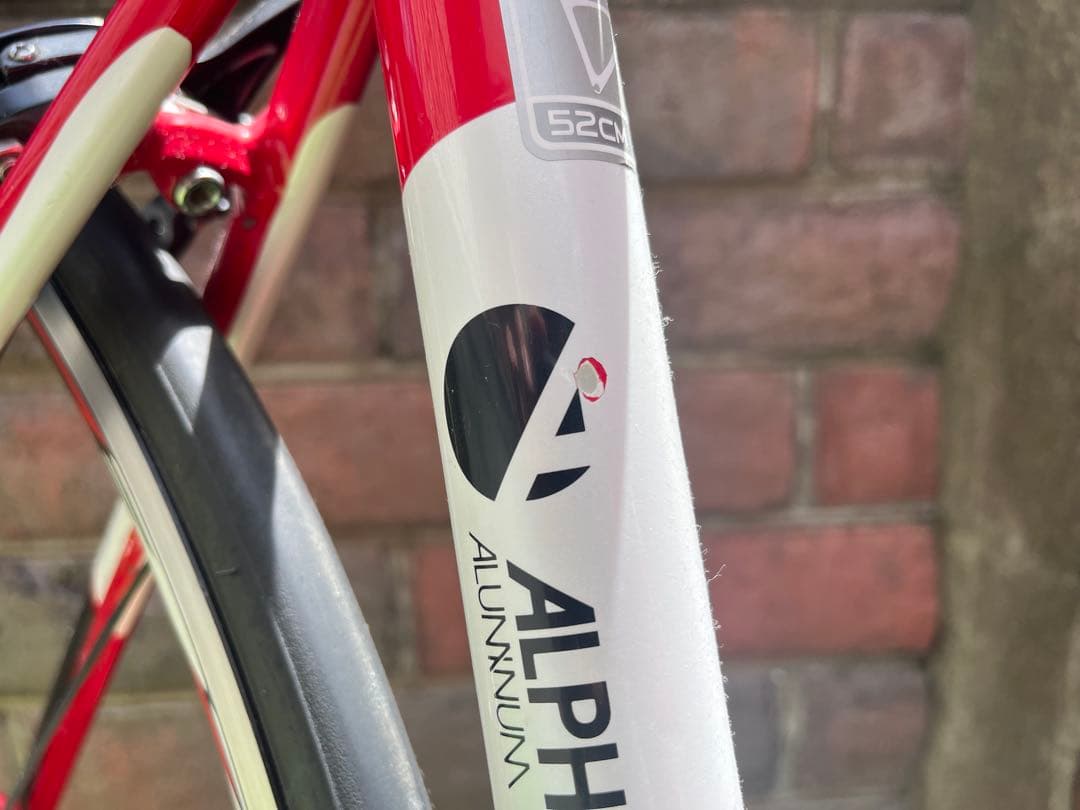 TREK ALPHA2.3 52cm レッド/ホワイト　アルミ