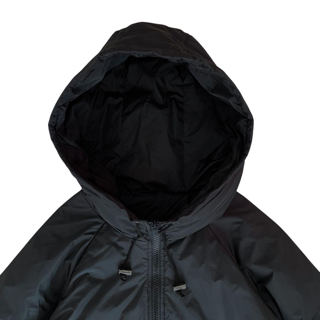 【美品】USED 90s ダウン アノラックパーカー ナイロンジャケット BLK