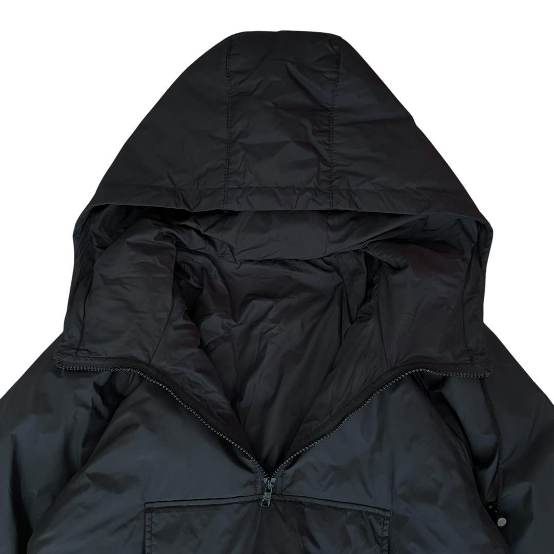 【美品】USED 90s ダウン アノラックパーカー ナイロンジャケット BLK