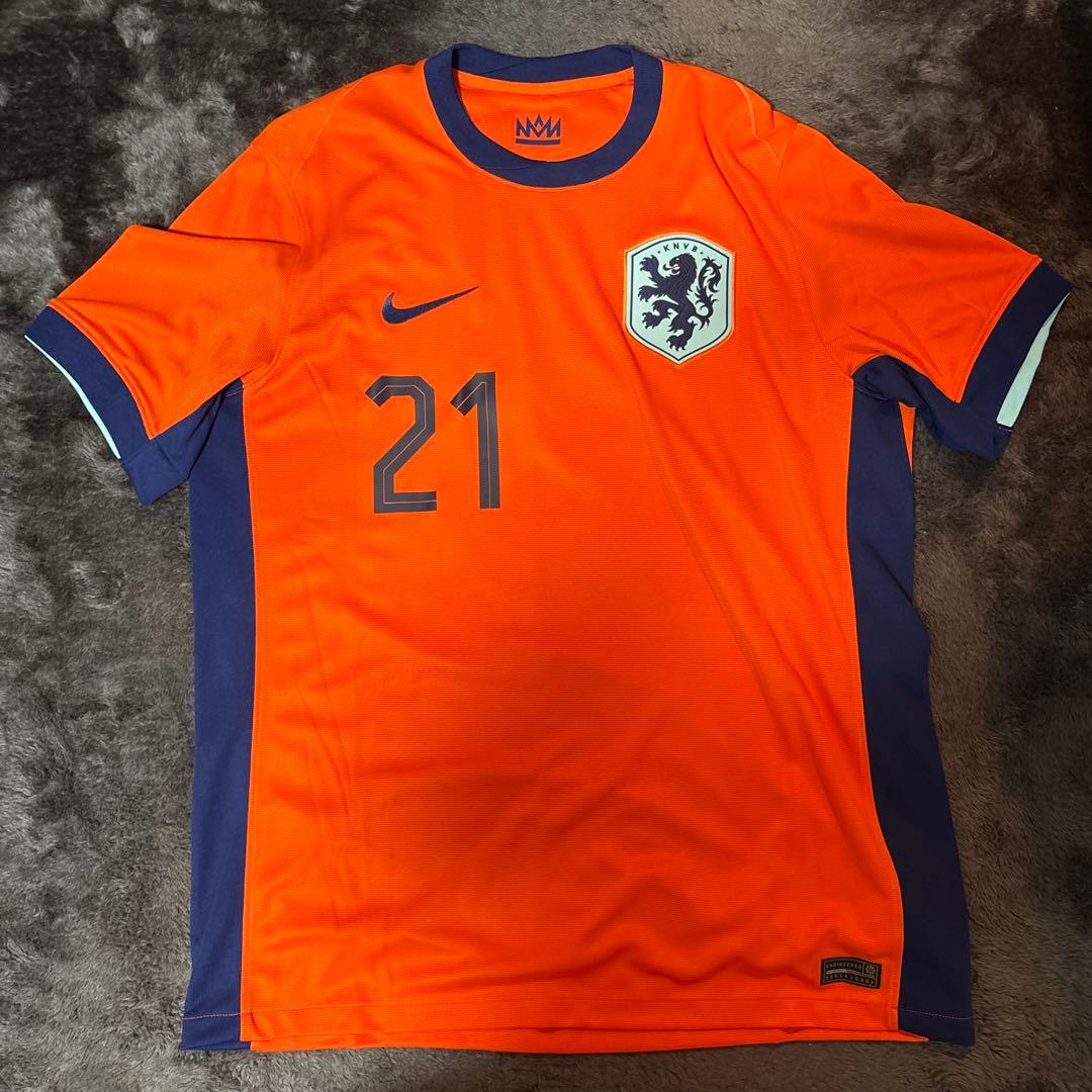 雄*口様 オランダ代表　フレンキーデヨング　バルセロナ サッカーゲームシャツ　ユ