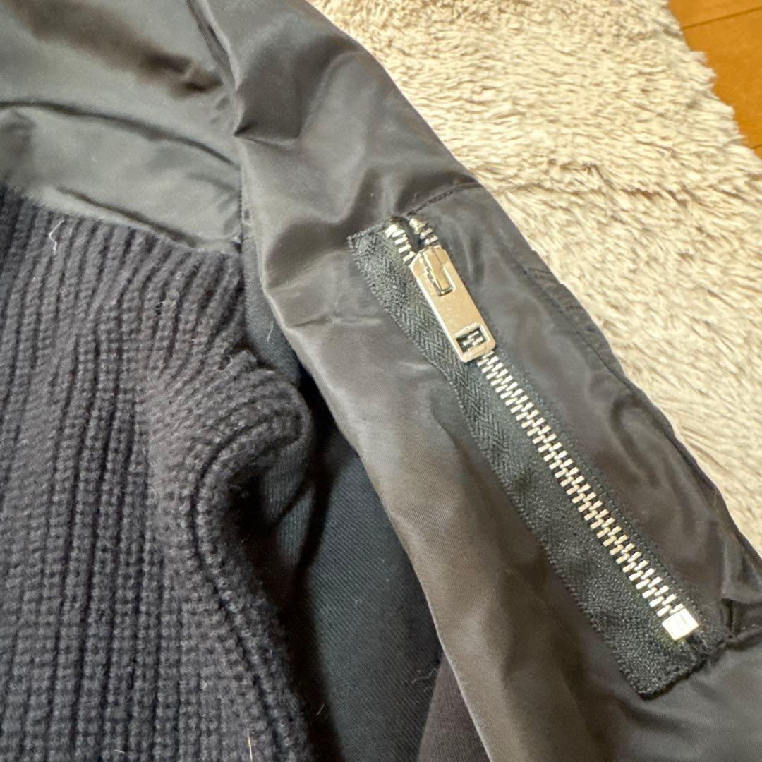 まーみん DIESEL 異素材ドッキングニットワンピース ミディドレス