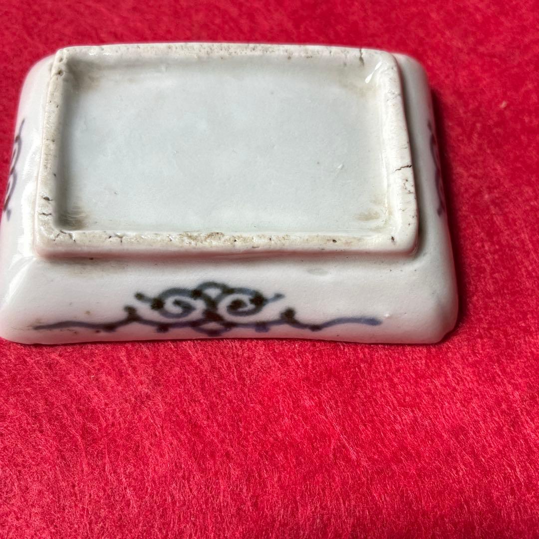 古伊万里　蛸唐草　微塵唐草　豆皿