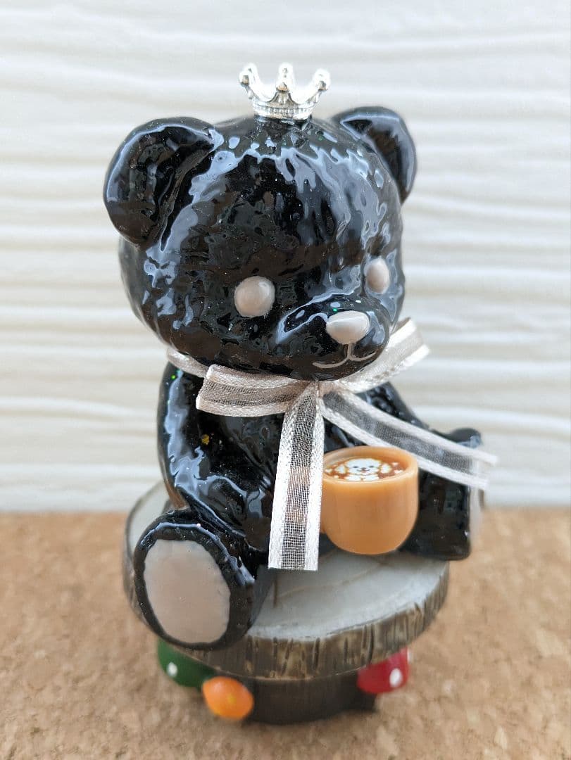 【Milky】ブラックスピネルのくまちゃん形オルゴナイト☆他２点