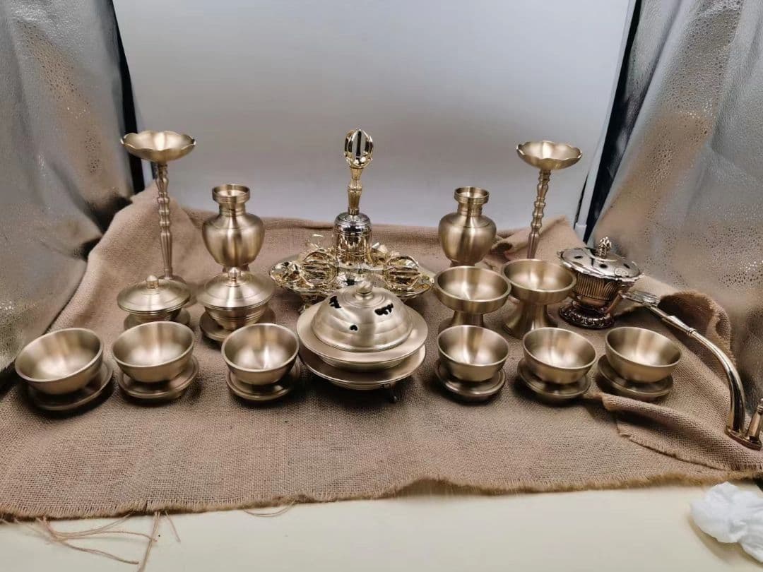 【修縁堂】密教法具 真言宗 法器 いちめん器 21個セット 仏教法具