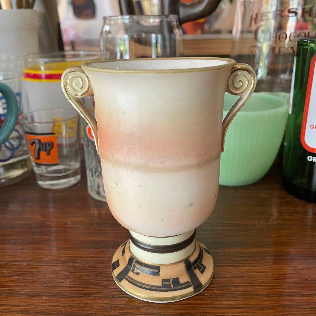 オールドノリタケ　1910年-1921年頃　NIPPON刻印　風景画の花瓶明治