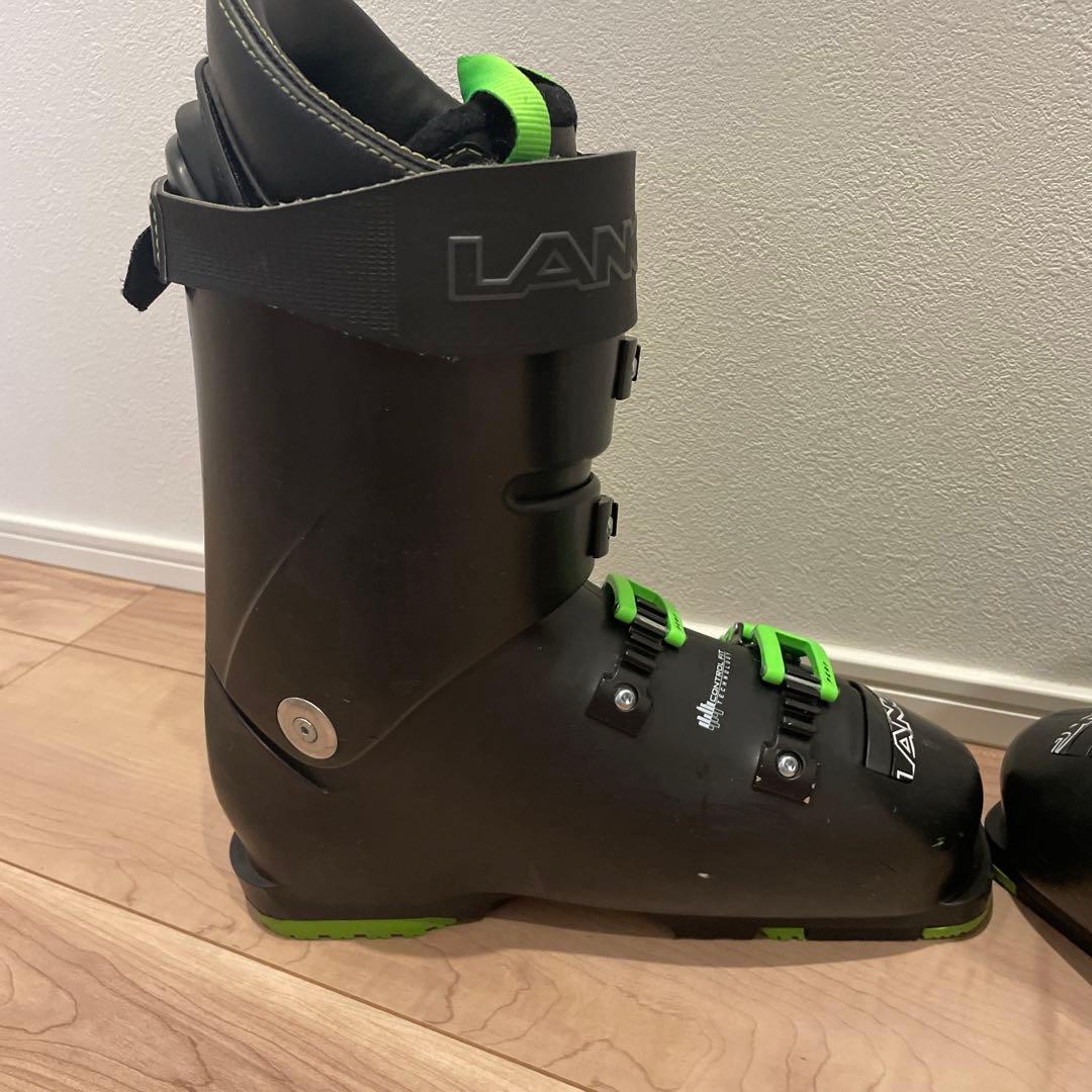 LANGE スキーブーツ ブラック/グリーン