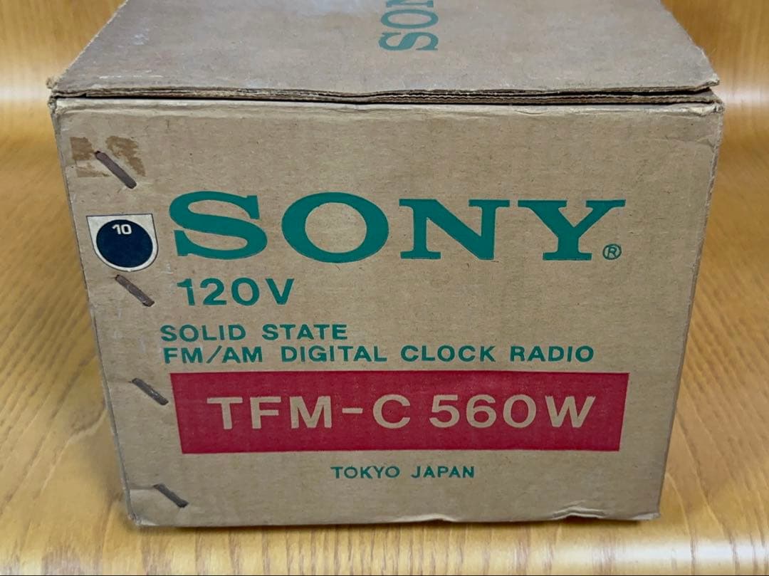 ☆希少【未使用】SONY TFM-C560W 1976年頃昭和レトロ時計ラジオ