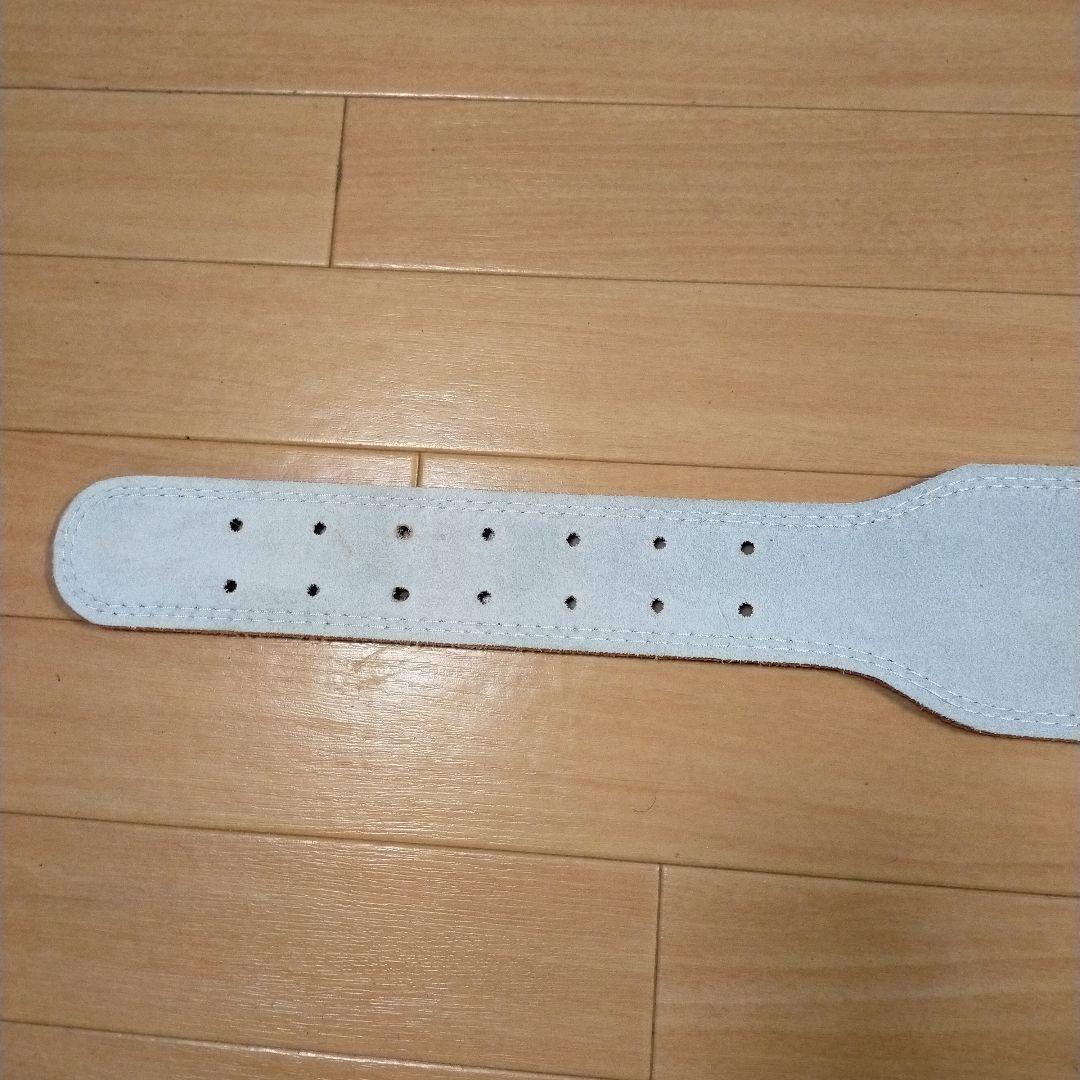 【未使用】GOLD'S GYM高級レザーウェストベルトEXピンクゴールドジム