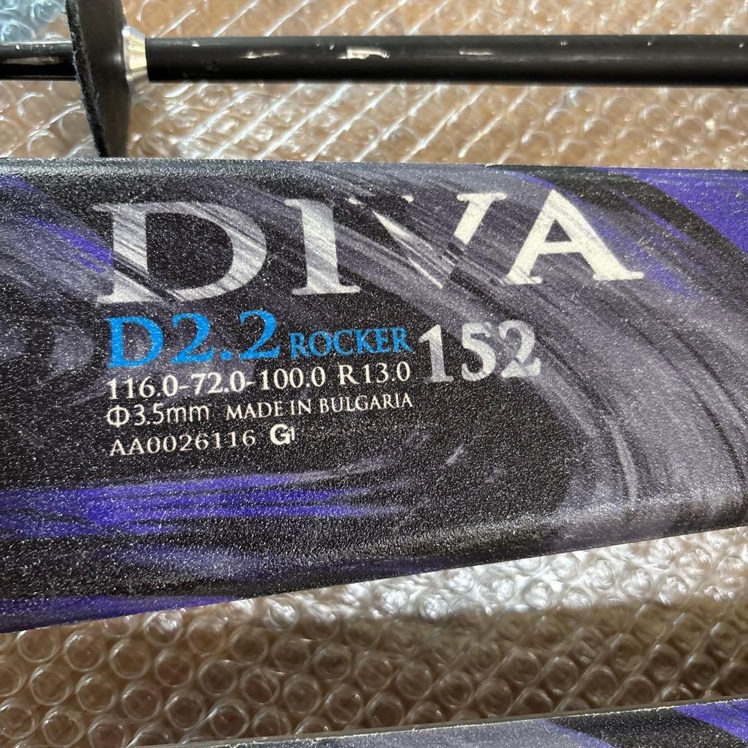 hart DIVA 152cmスキー板　工具不要　head 107cmストック