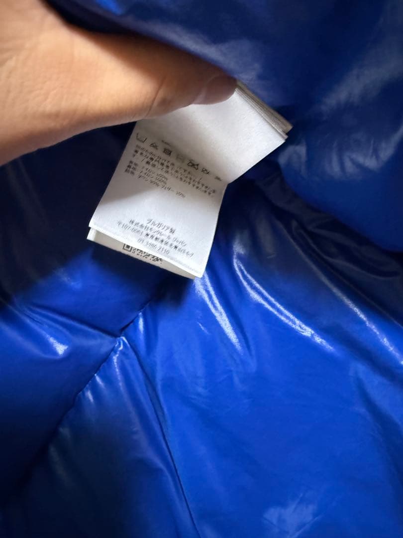 Moncler フード付きダウンジャケット 青　montcla サイズ1