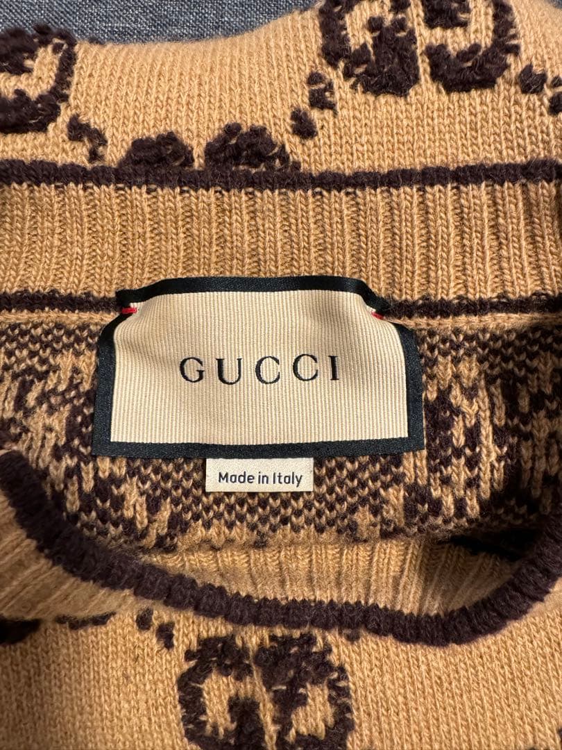 GUCCI GGロゴ ニット ワンピース Mサイズ