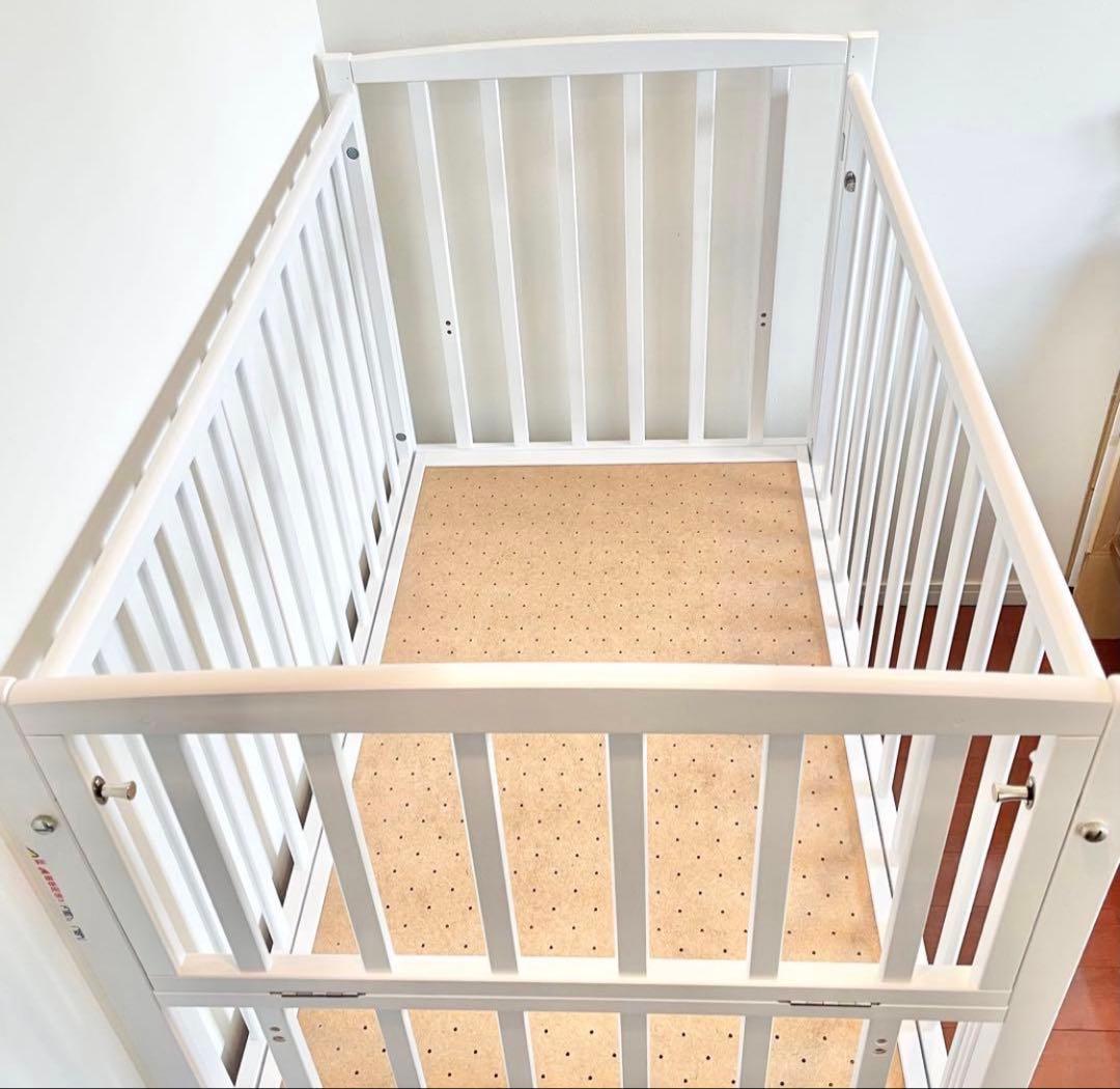 関東限定❣️極美品　ヤマサキ　ツーオープン　ハイタイプ　ベビーベット　近隣お届け