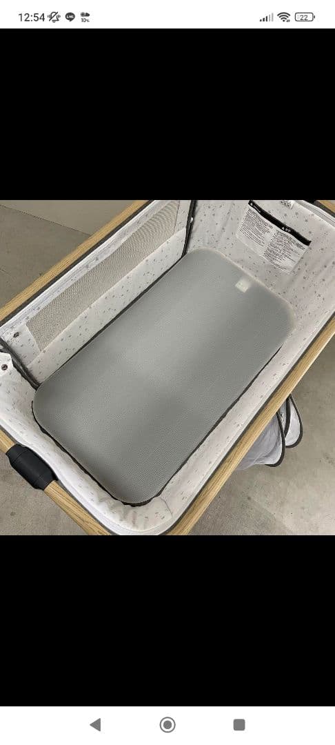 Maydolly 折りたたみ式 添い寝 ベビー用ベッド グレー