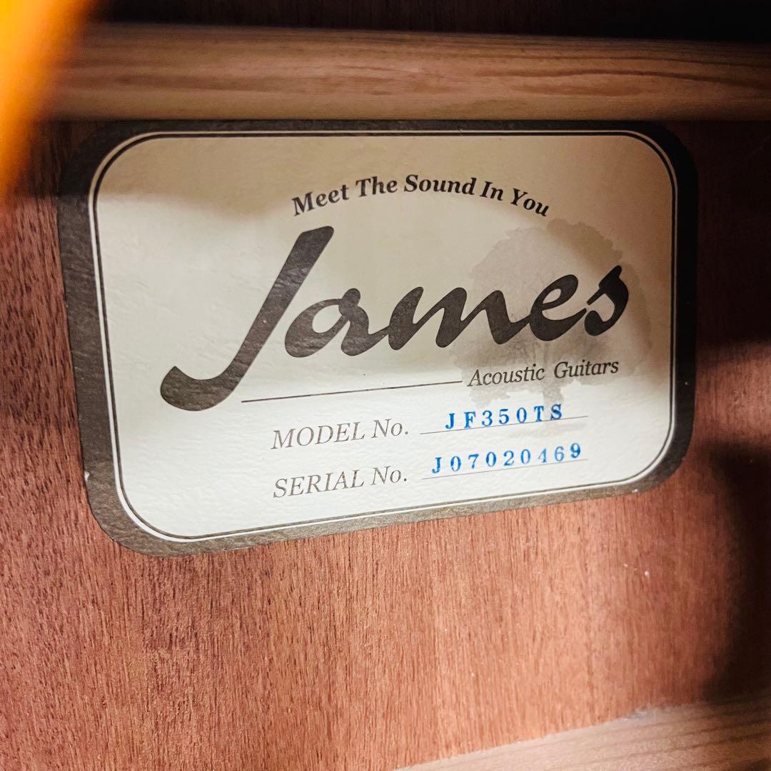 James アコースティックギター JF350TS タバコサンバースト