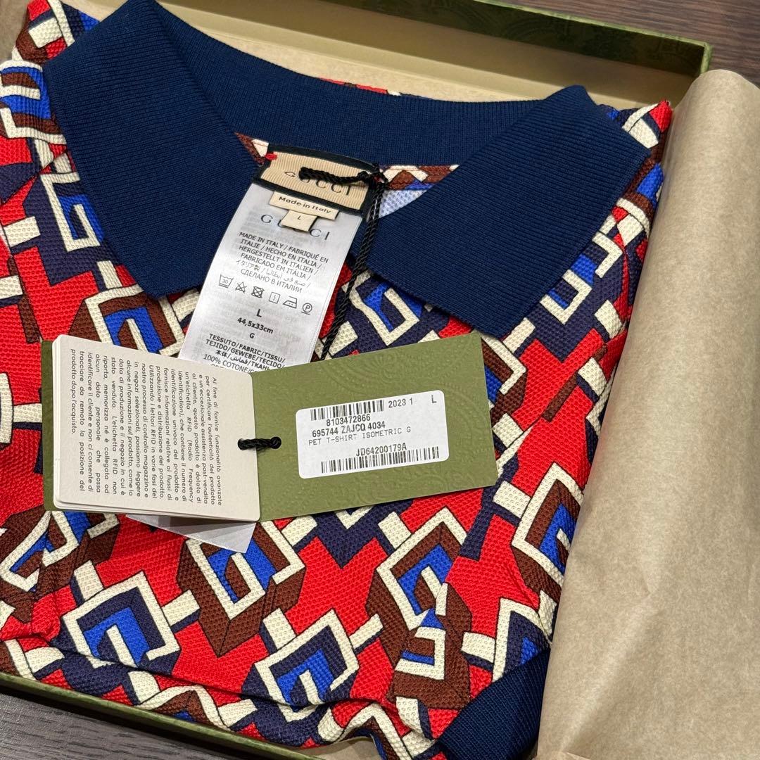 グッチ　GUCCI　犬用ウェア　Lサイズ　新品未使用　G レッド　ブルー