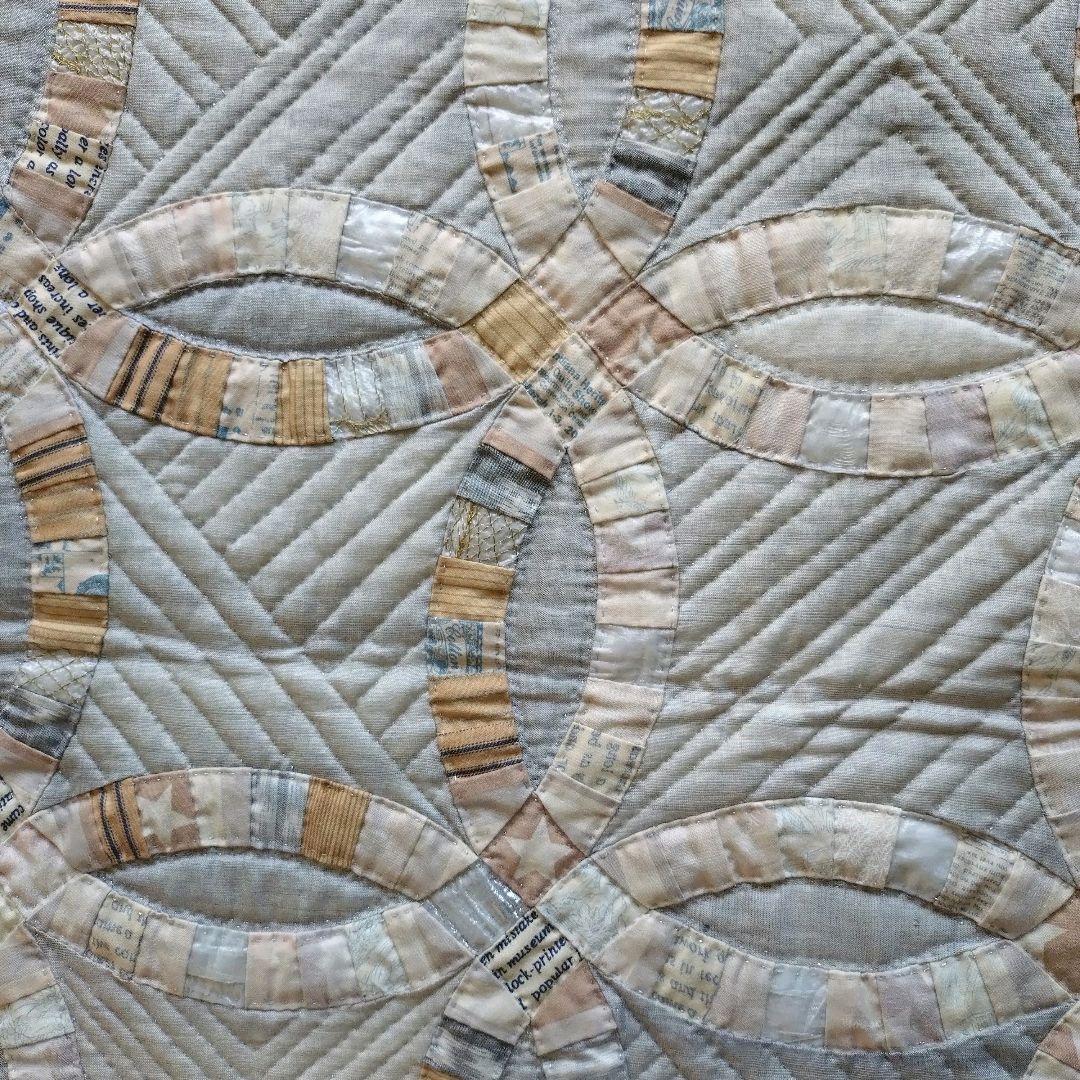 パッチワークキルト タペストリー〈ダブルウェディング〉