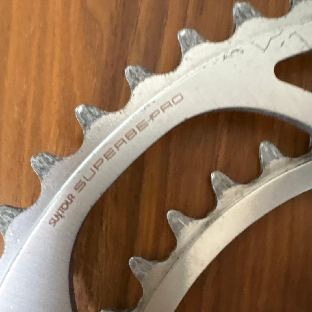 サンツァー　シュパーブプロ　クランクセット 52×38 170mm ボトル付