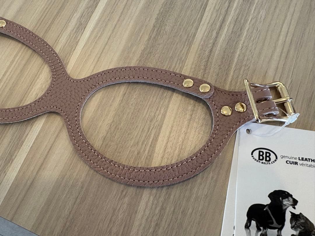 BB レザー ハーネス Latte 3.5号
