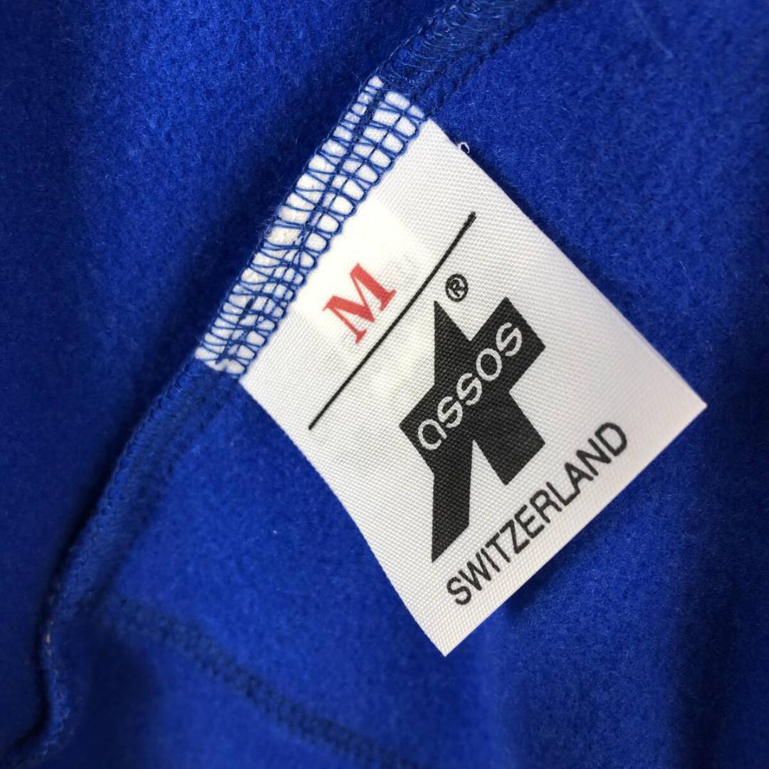 超美品 assos アソス　裏起毛サイクルジャージ ブラック ブルー Mサイズ