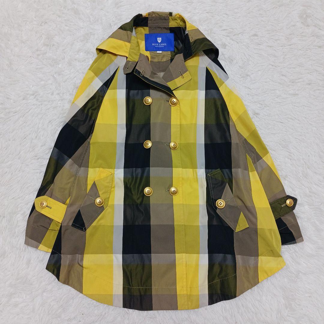 ✨美品✨ブルーレーベル　フード付きポンチョ レインポンチョ 38