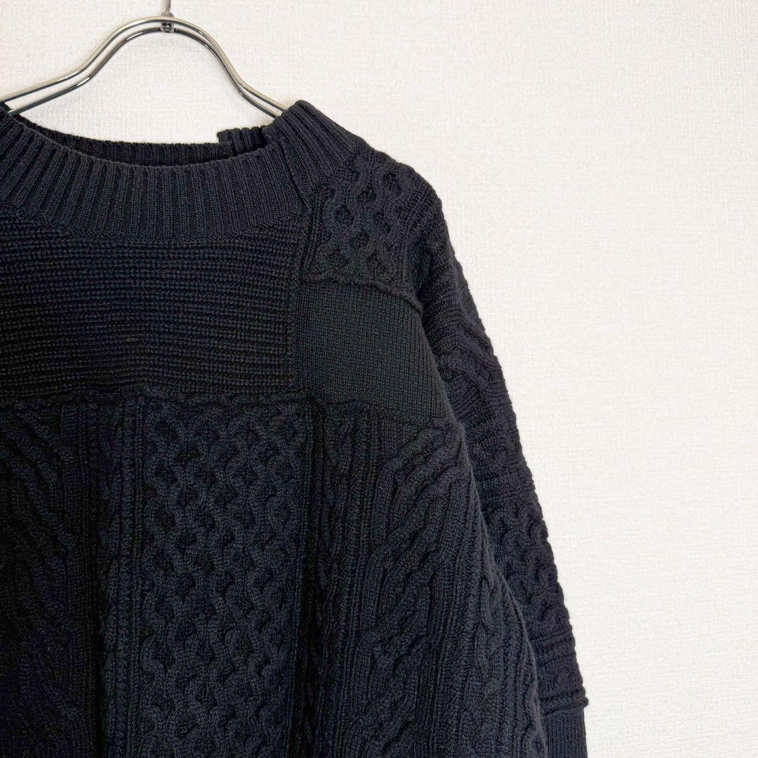 sacai サカイ パッチワークニット　再構築ニット