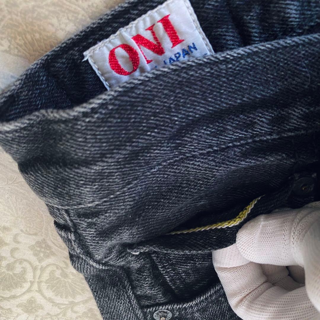 ONI DENIM 鬼デニム【美品】515 セミタイト 12オンスブラックデニム