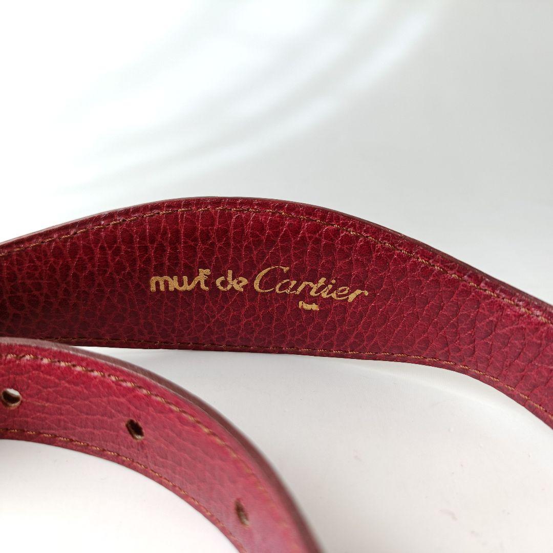 ✨美品✨ Cartier カルティエ マストライン ベルト ボルドー トリニティ