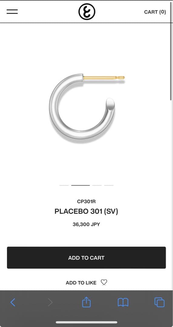 【即購入可】careering 301 両耳ピアス