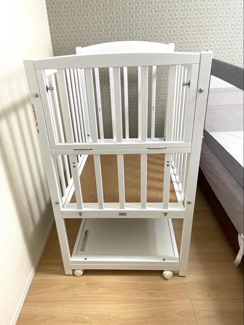 カトージ ミニベビーベッド ハイタイプ　ツーオープン