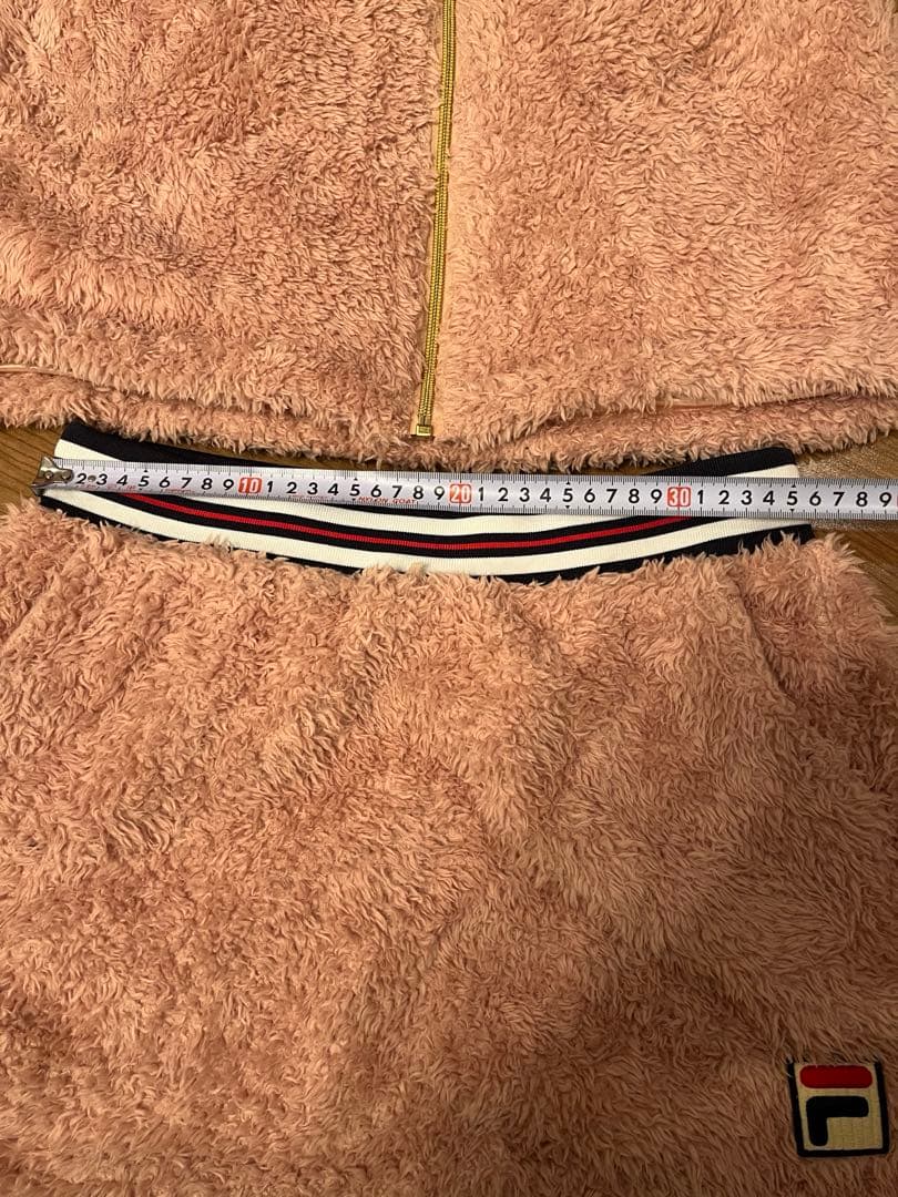 レア！フィラ FILA ボアベスト スコート セットアップ ピンク モコモコ L