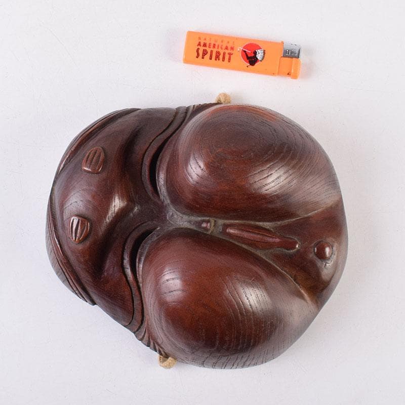 能面　能楽　雅楽　木彫　春画　お多福　D　R8937