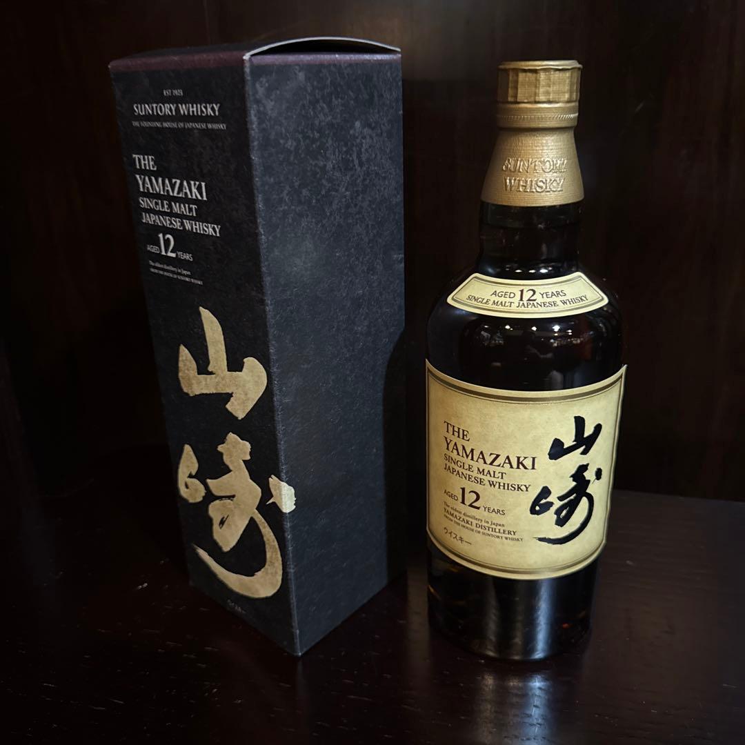 サントリーウィスキー山崎12年1本入り箱付き