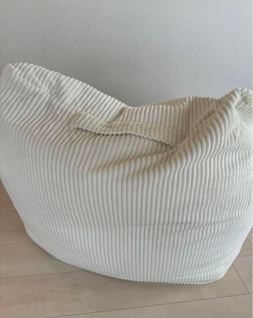 ※やぶん※Loosy HUGME 1人掛け ビーズソファ IVORY