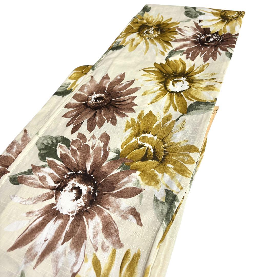 ゆかた　お仕立て上がり　プレタ　ひまわり　綿