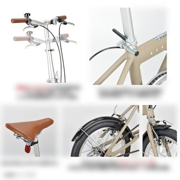 折りたたみ自転車 モンテ AL 16インチ マットレッド YG-1452