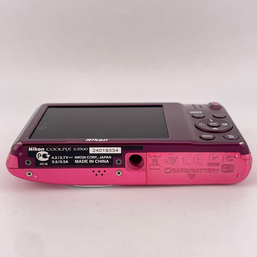 実写美⭕️【動作確認済】Nikon COOLPIX S3500 ピンク